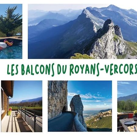 Balcons Du Royans.Logement Entier Piscine 생-장-앙-로양 외부 사진