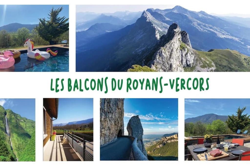 Balcons Du Royans.Logement Entier Piscine 생-장-앙-로양 외부 사진